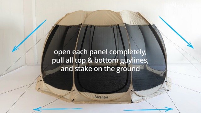 Alvantor Screen House Room Camping Tent Outdoor Canopy Pop Up Sun